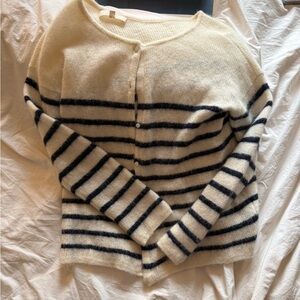 Sezane Striped Cardigan